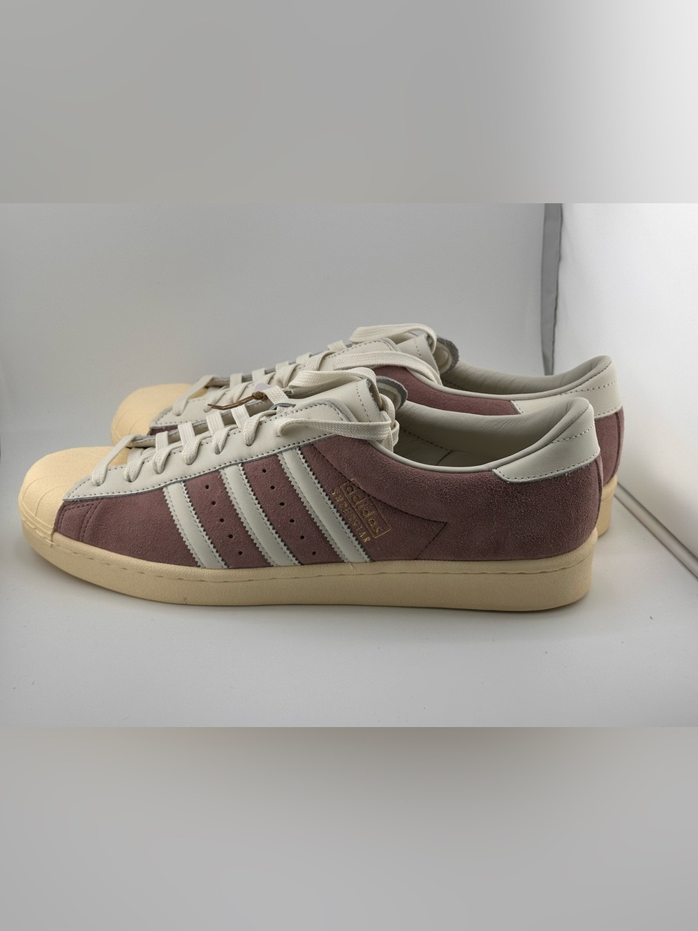 adidas Suede Sneakers in Mauve and Off-White